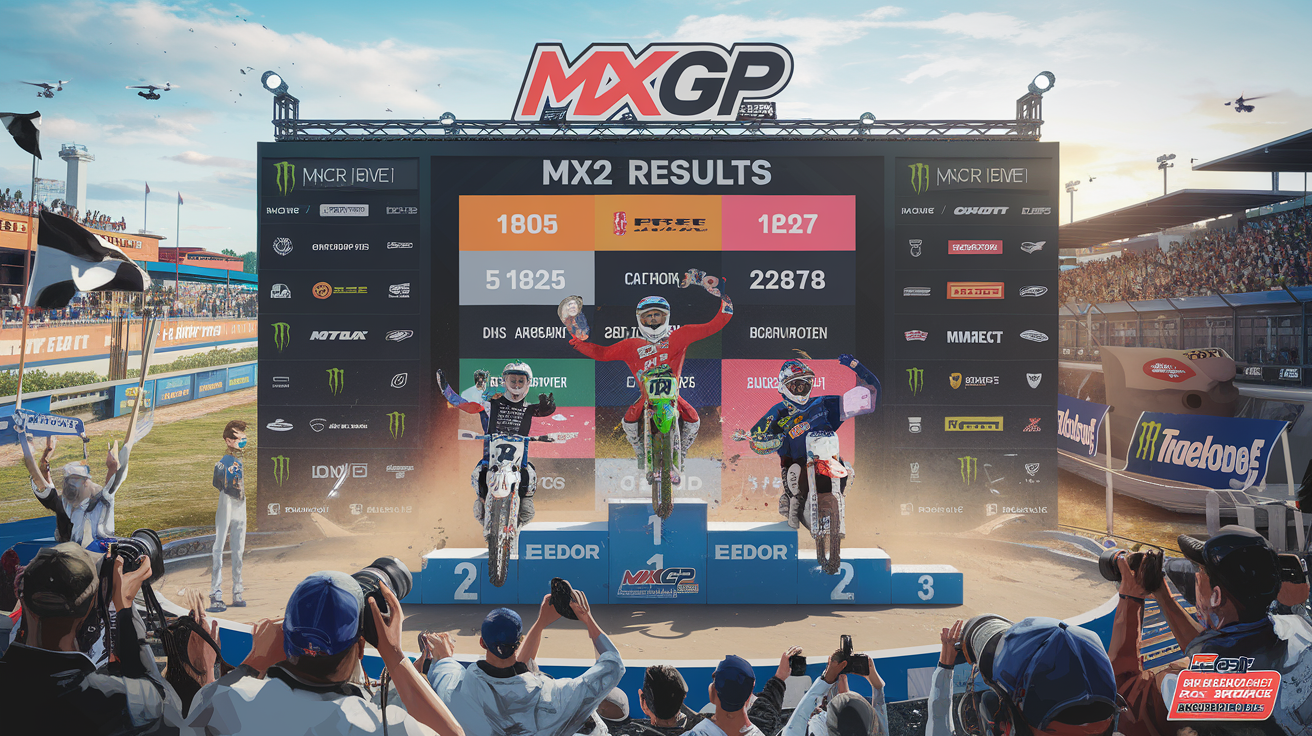 découvrez les derniers résultats des courses mx2 dans le championnat mxgp. plongez dans les performances des pilotes et les moments forts de chaque course.